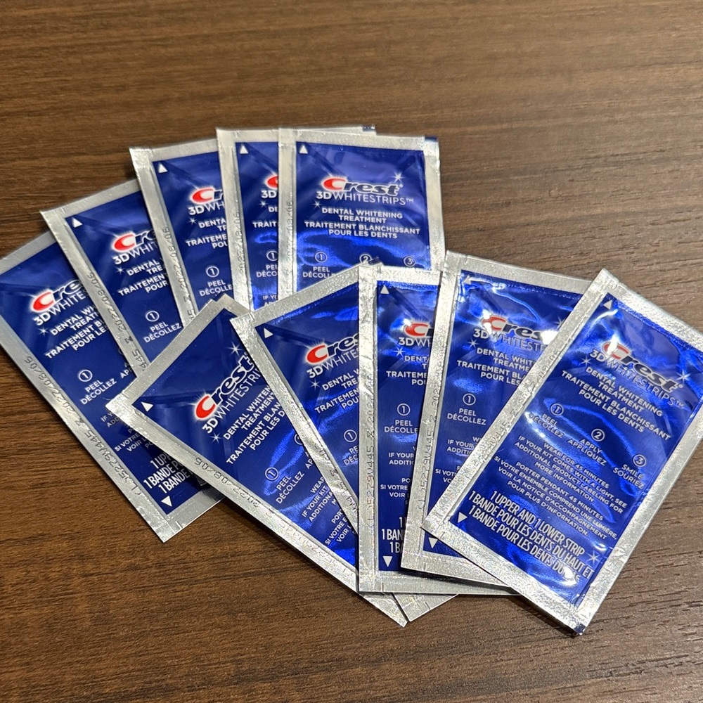 Crest 3D White Strips Set of 10 New